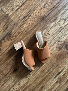 Clay cork slide mule sandals